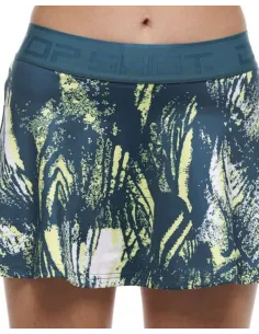 Falda Drop Shot Famara Azul Amarillo Mujer | Ofertas de pádel